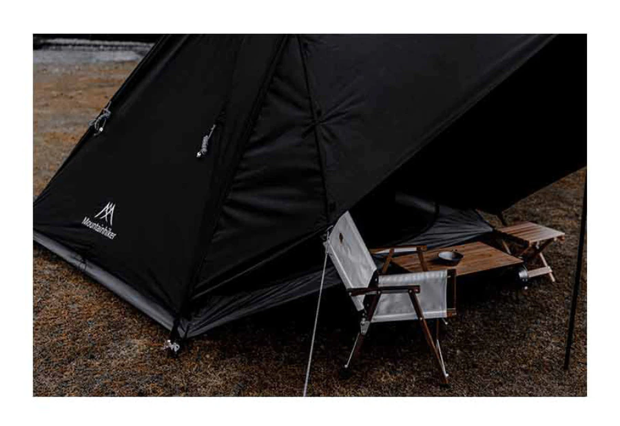 Cheap Goat Tents Luxury Waterproof Polyester Large Tents With Tarp Camping Spire Yurt High Quality Indian Pyramid Black Tent   
